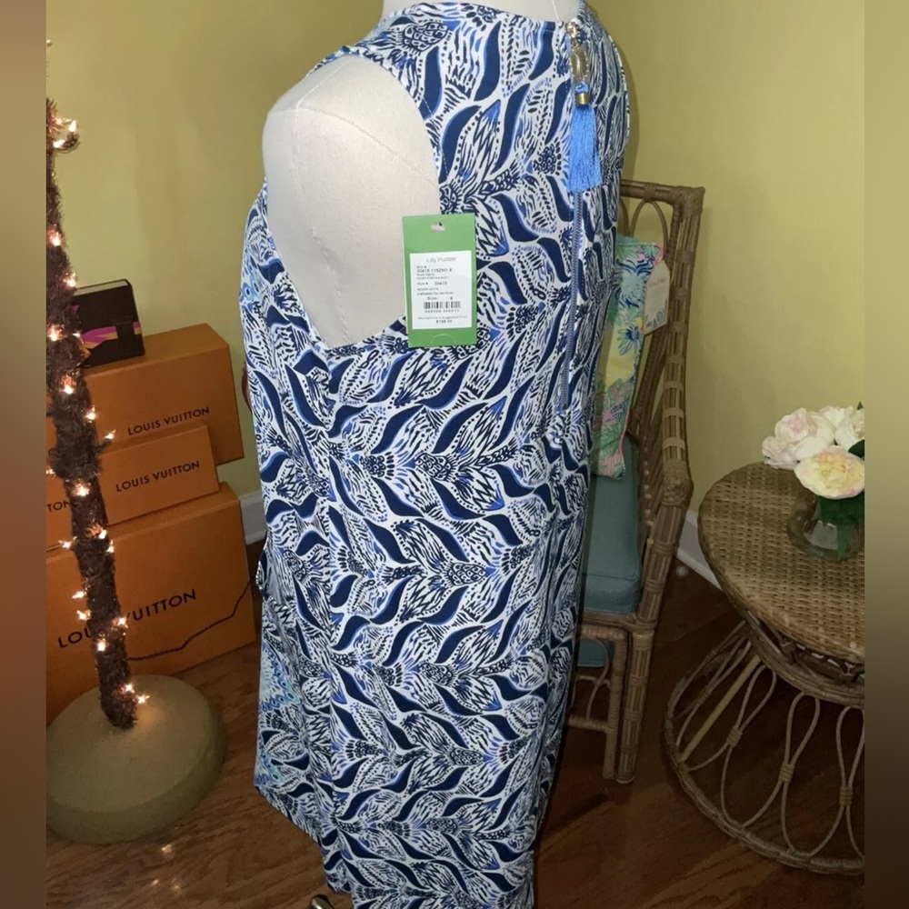 Lilly Pulitzer NWT Kelby Stretch Shift Dress A Mermaids Tail Size 8 - Picture 5 of 10